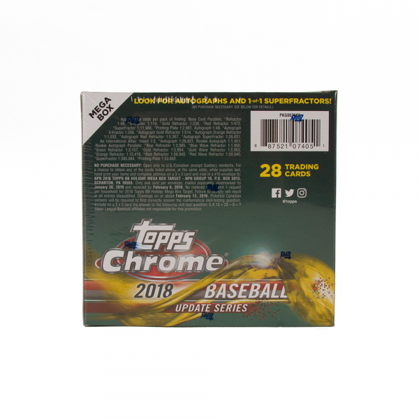 2018 Topps Chrome Update Baseball Mega (Box)