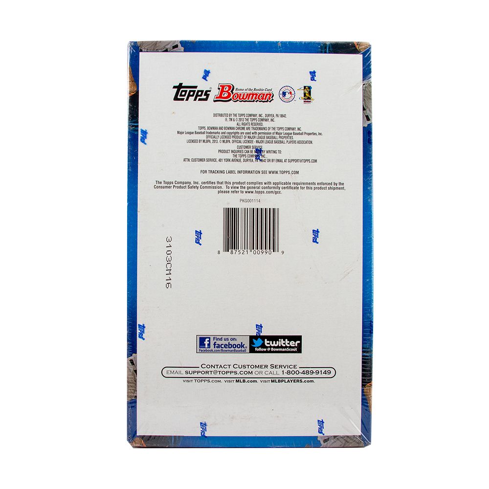 2013 Bowman Draft Picks & Prospects Baseball Jumbo (Box)