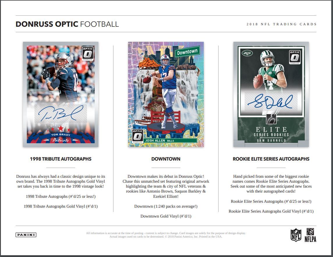 2018 Panini Donruss Optic Football Blaster (Box)