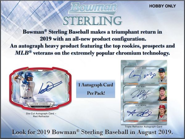 2019 Bowman Sterling Baseball Hobby (Box)