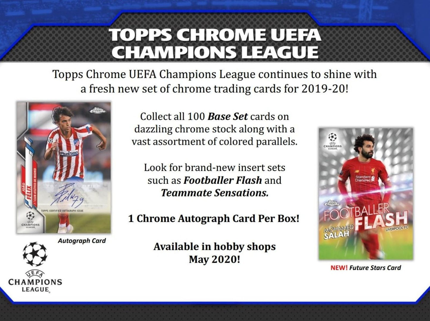 2019-20 Topps Chrome UEFA Champions Soccer Hobby (Box)