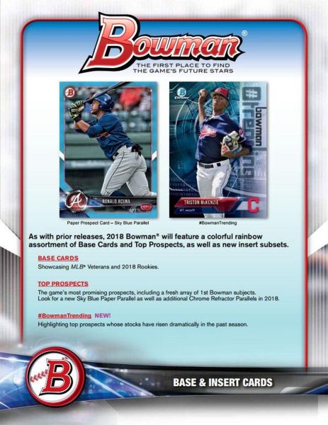 2018 Bowman Baseball Jumbo HTA (Box)
