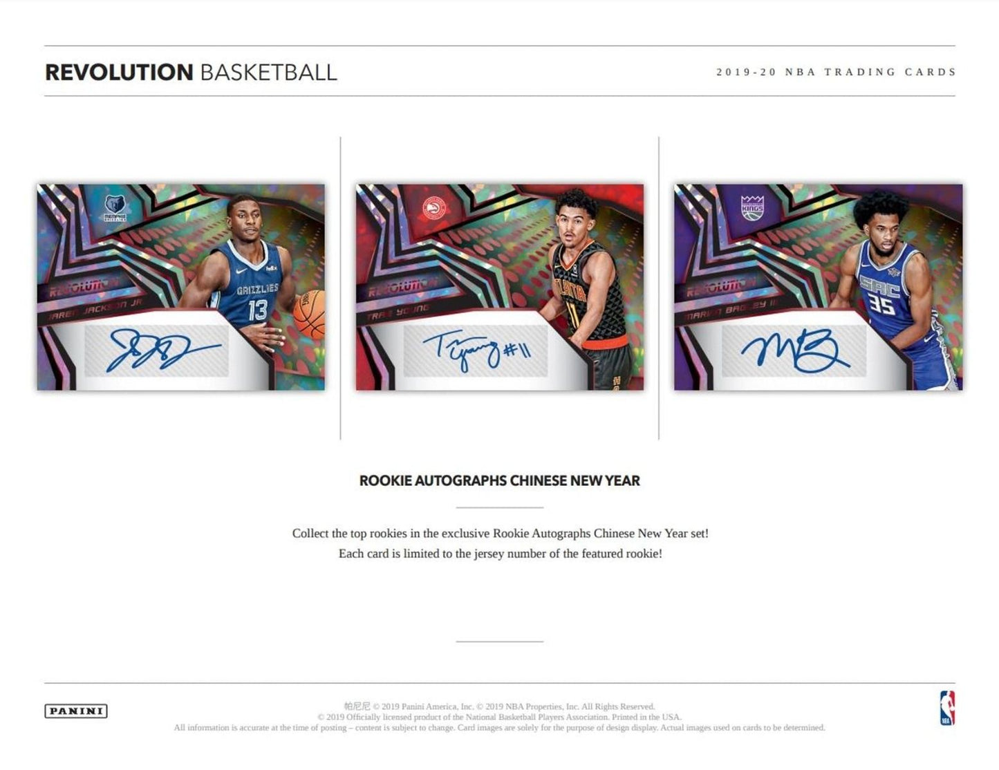 2019-20 Panini Revolution Basketball Chinese New Year Hobby (Box)