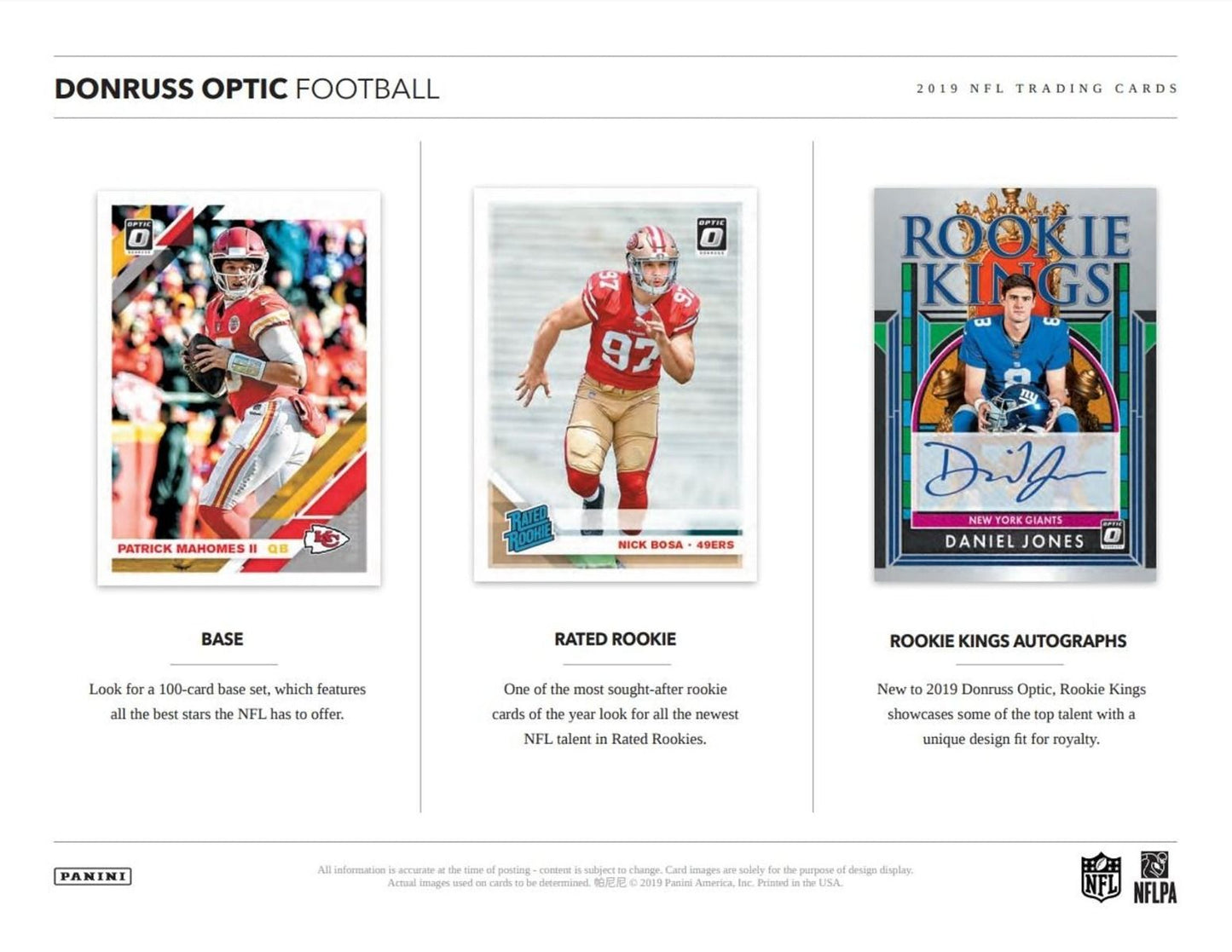 2019 Panini Donruss Optic Football Hobby (Box)