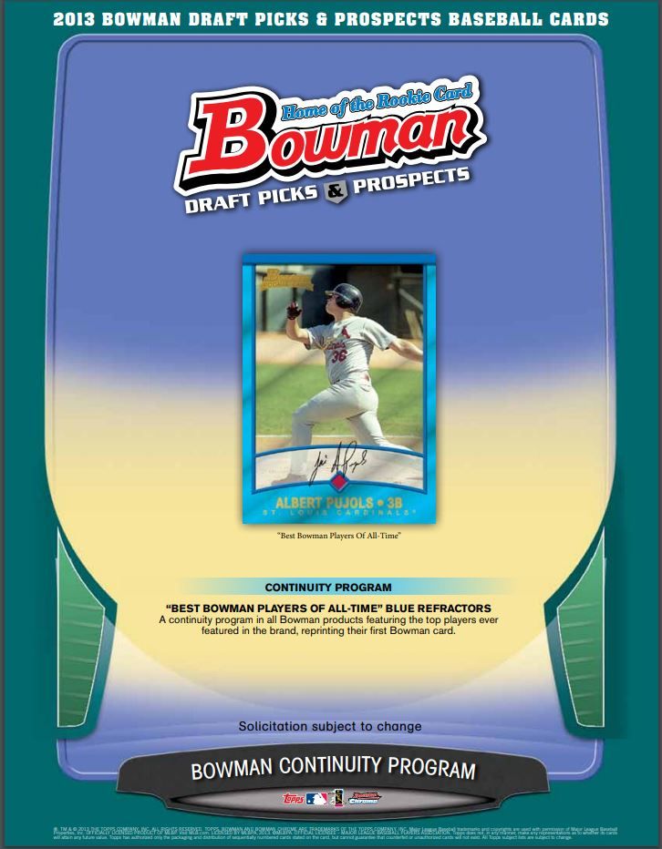 2013 Bowman Draft Picks & Prospects Baseball Hobby (Box)