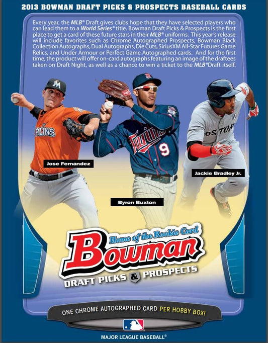 2013 Bowman Draft Picks & Prospects Baseball Hobby (Box)