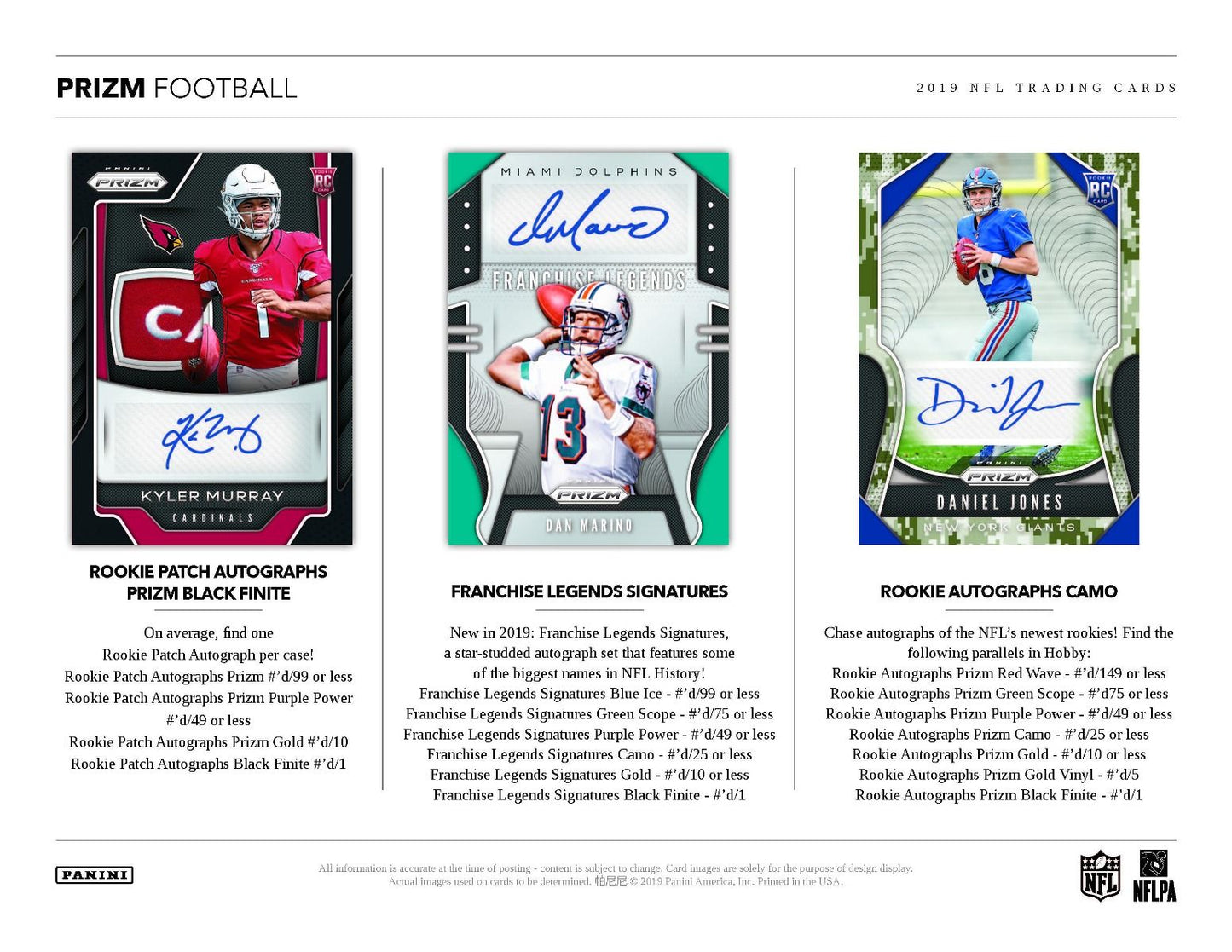 2019 Panini Prizm Football Hobby (Box)